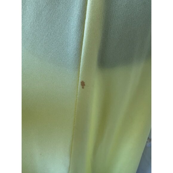 Vintage 60's yellow Maxi Dress Match Lace Jacket /Bow Size XS - Picture 10 of 16